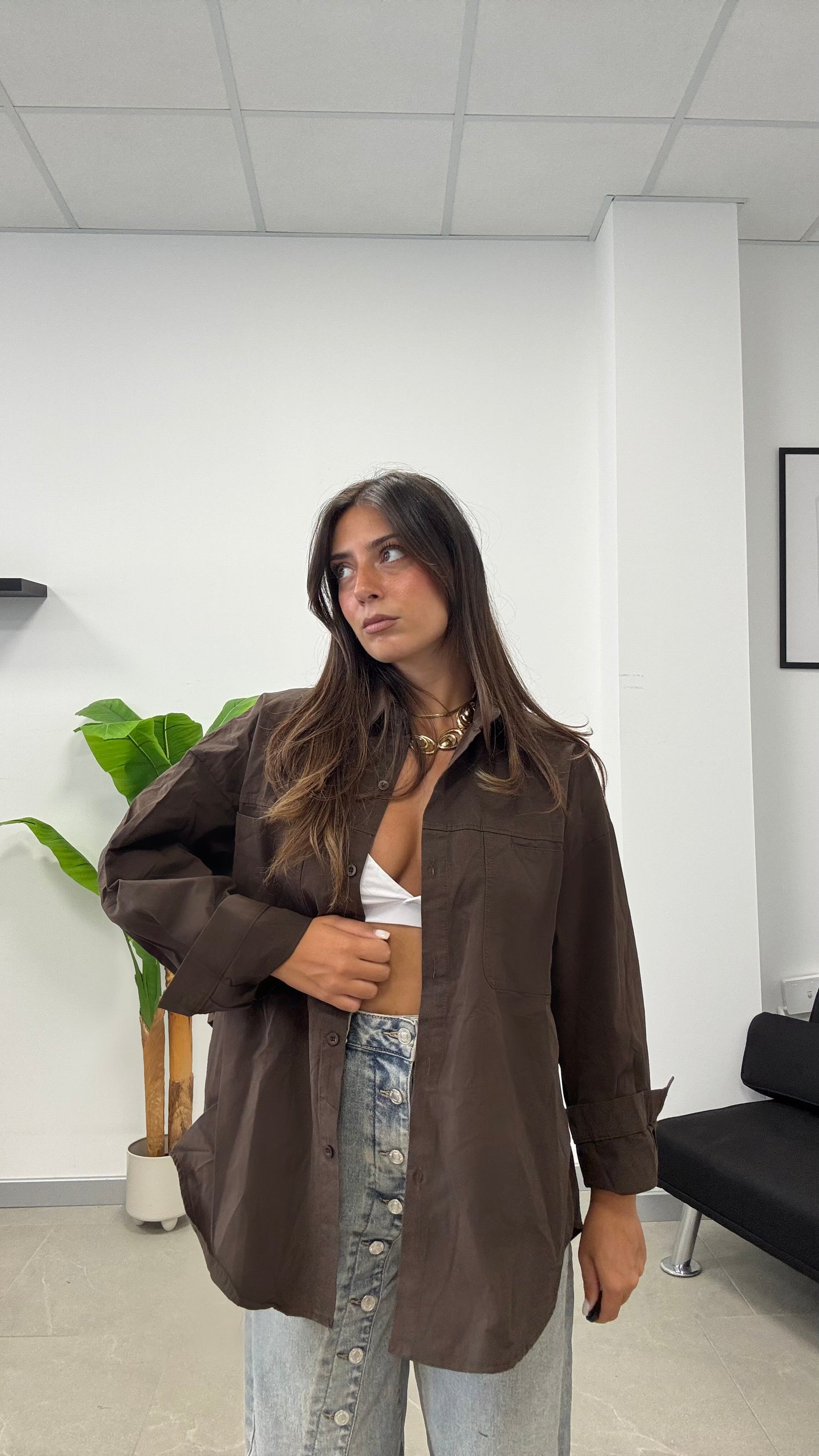 CAMICIA OVER SIZE in “JEANS”