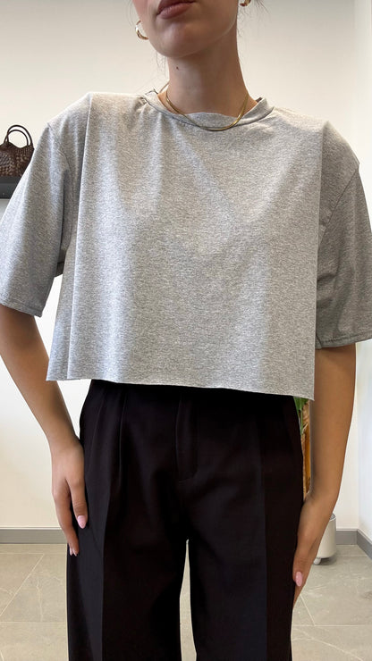 T-SHIRT CROP “TAGLIO VIVO”