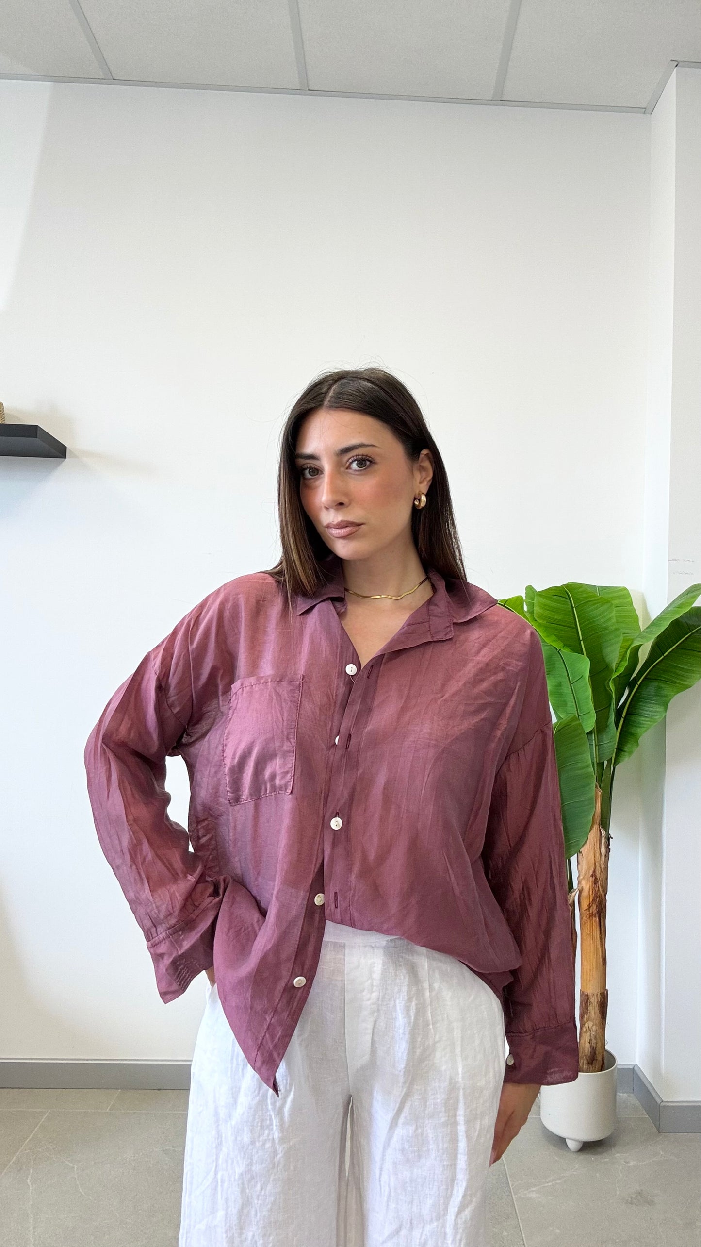 CAMICIA SEMI VELATA “SARAH”