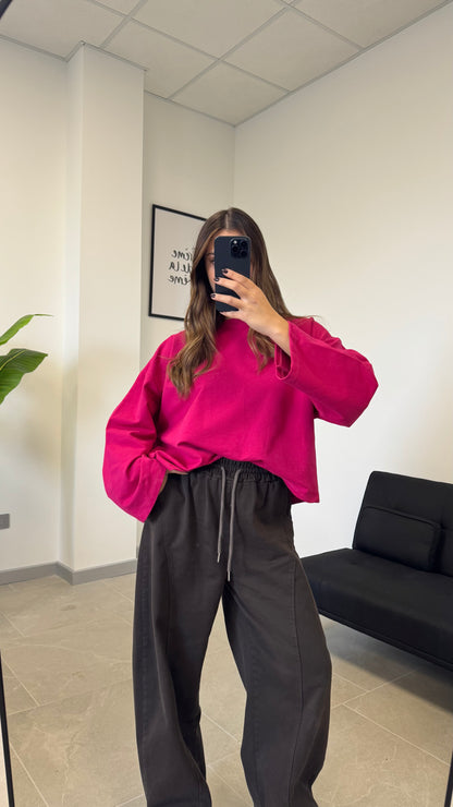 MAGLIA OVER BASIC “FELPATA”