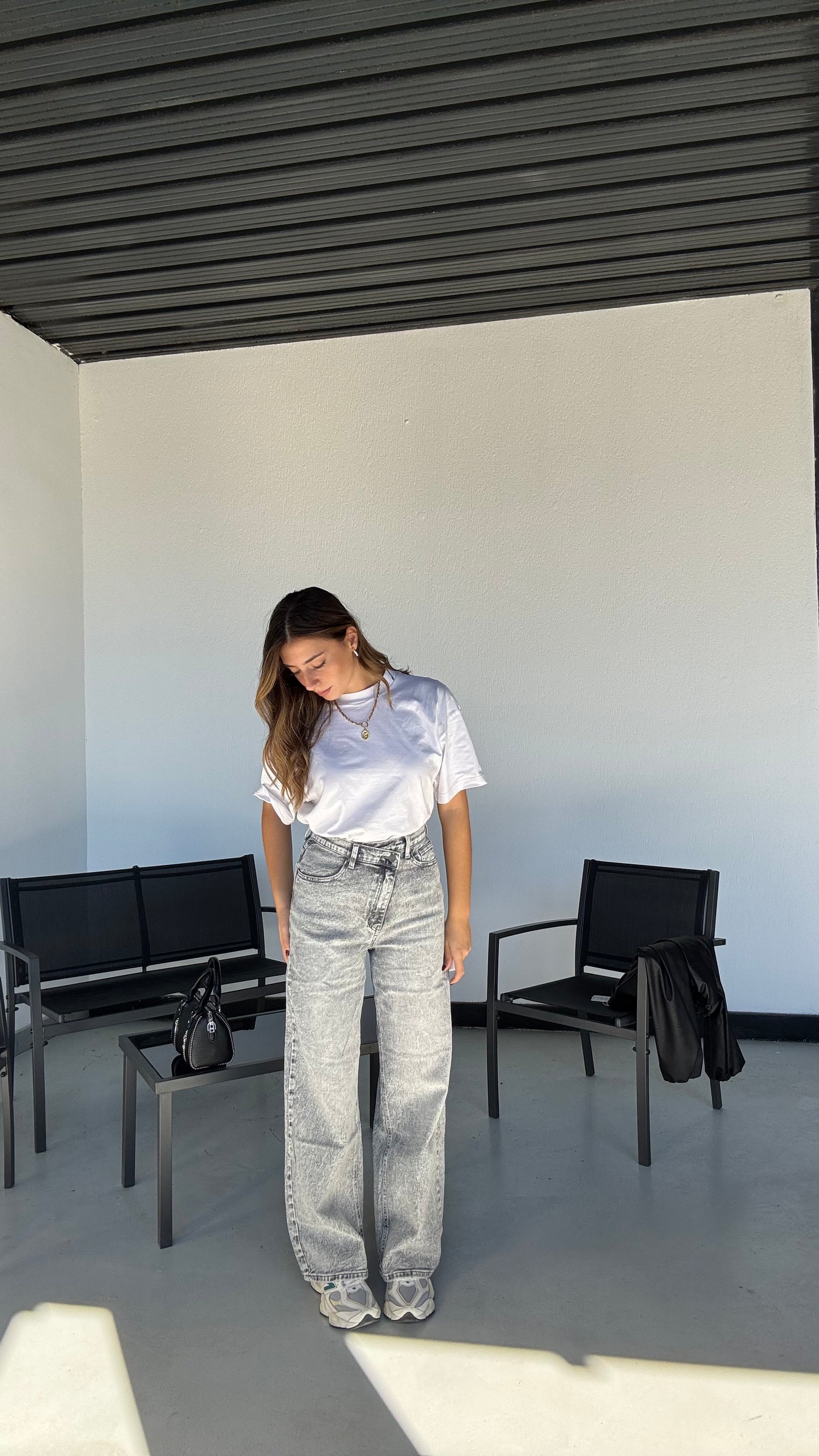 JEANS GREY “ASIMMETRICO”