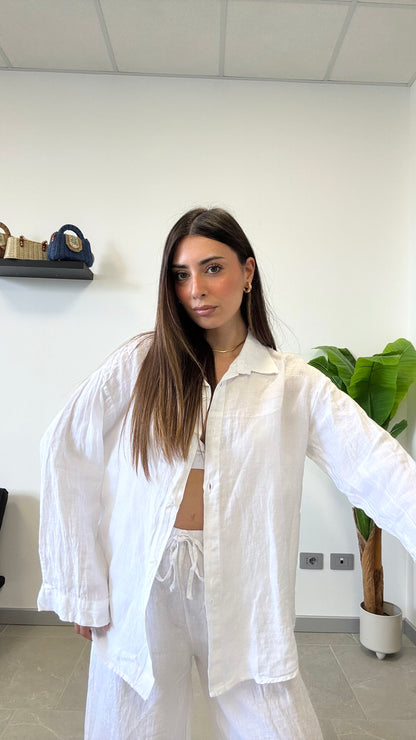 CAMICIA IN 100% LINO
