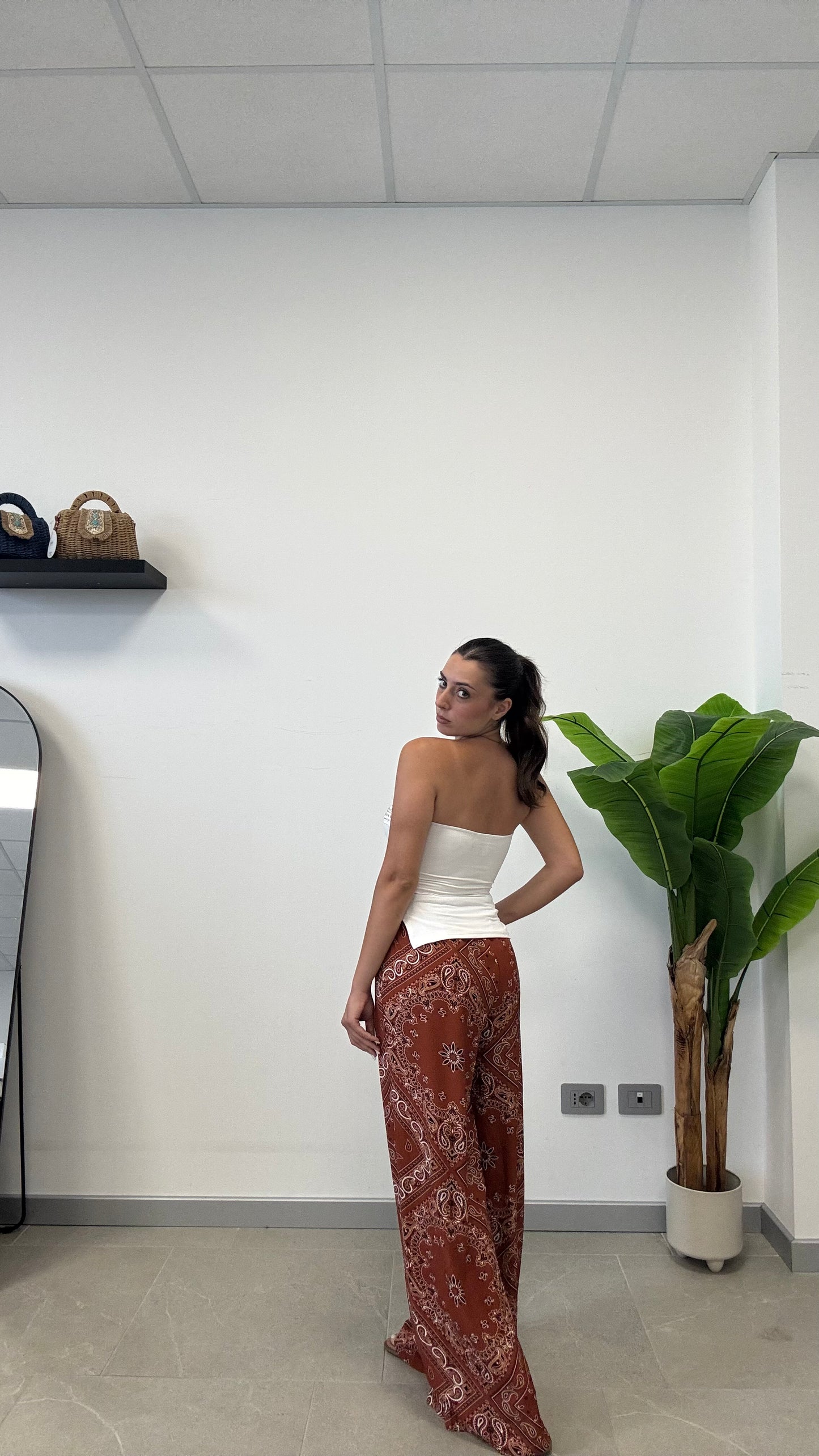 PANT IN VISCOSA “BANDANA”